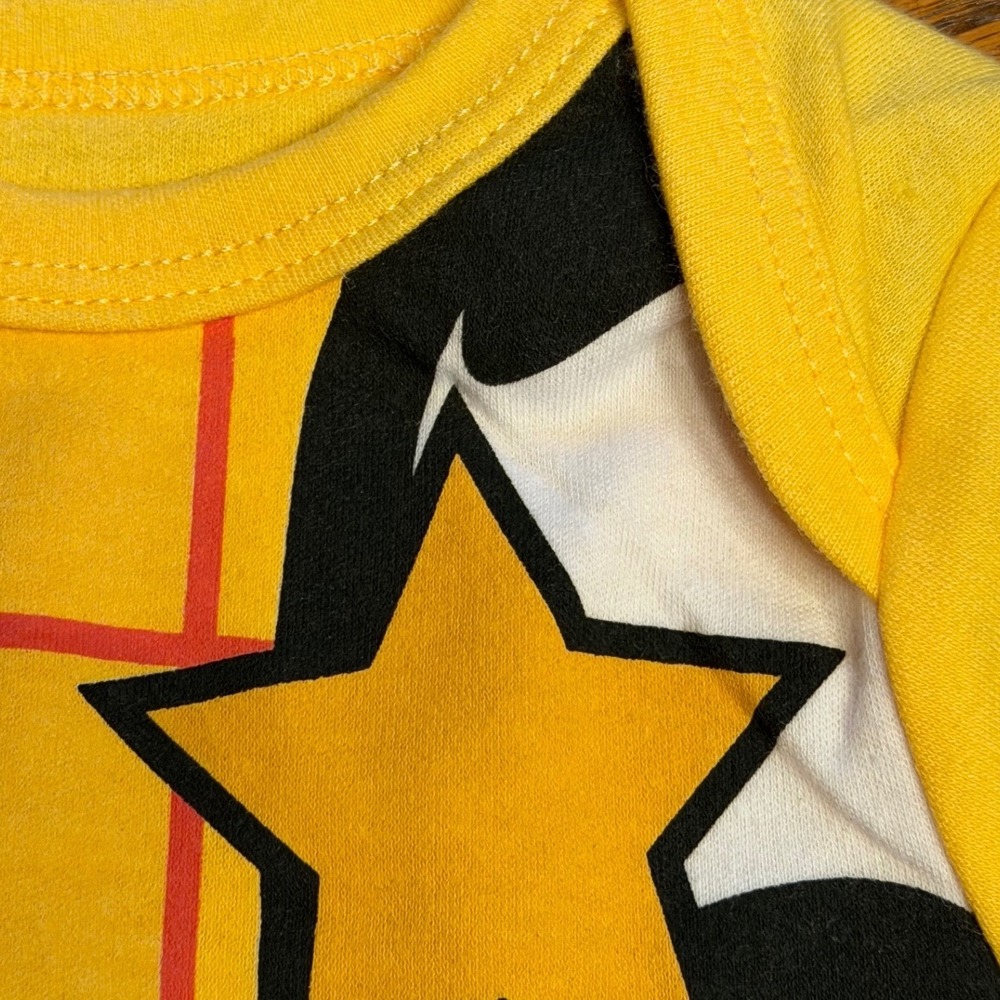 NWT Disney Baby Woody Toy Story Costume Bodysuit Yellow 6-9 Months New Adorable - Picture 10 of 11